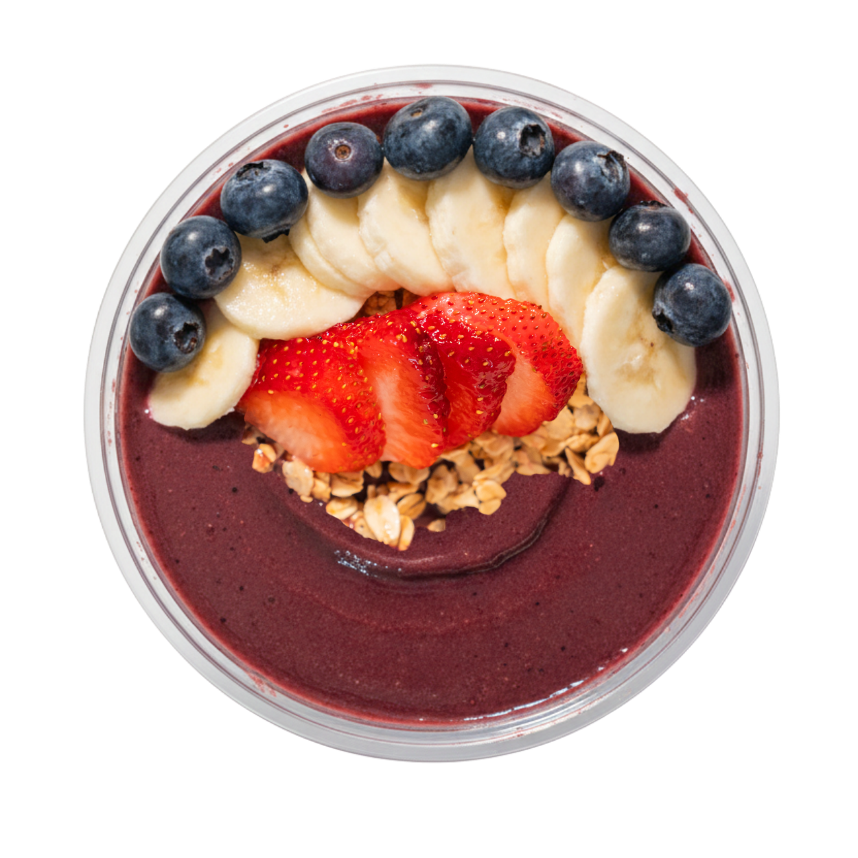 Scoop of organic açaí